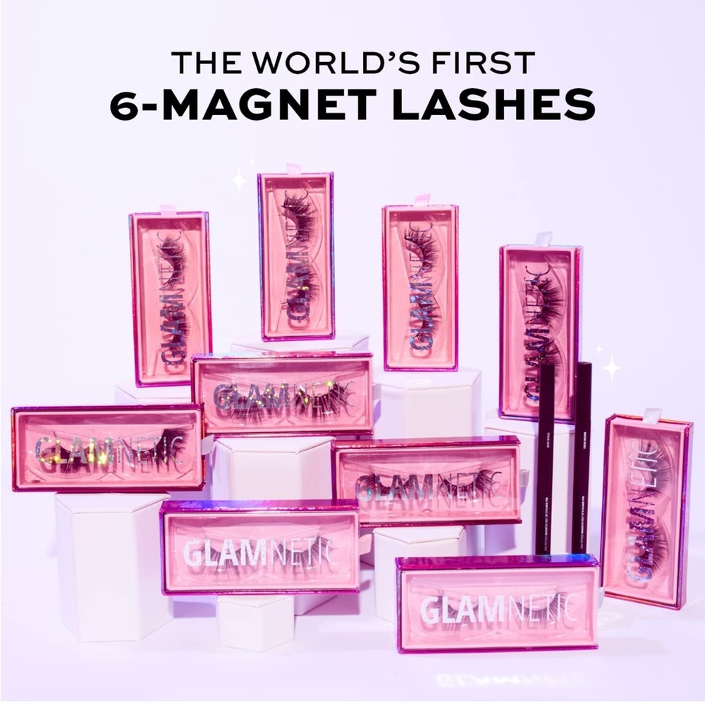 Glamnetic Magnetic Eyelashes - Vixen | Long Magnetic Lashes, 1 Pair - Picture 5 of 7